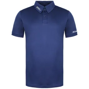 2XU Performance Mens Navy Blue Polo Shirt