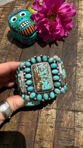 #8 Turquoise  3 Sided Cuff