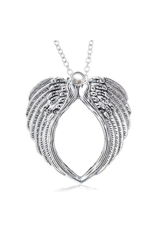 Angel Wings Large Pendant and Necklace - Khloe