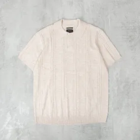 Brixton Weekend R Merino Wool Polo - Whitecap