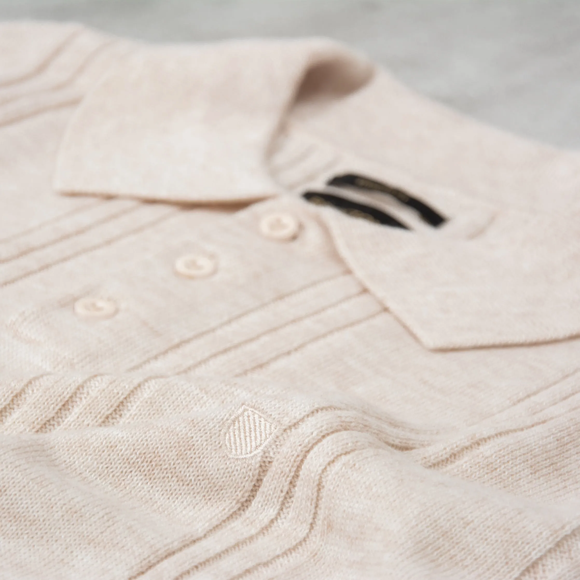 Brixton Weekend R Merino Wool Polo - Whitecap