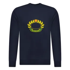 BURBERRY ADDISCOMBE CREST LOGO SWEATSHIRT NAVY