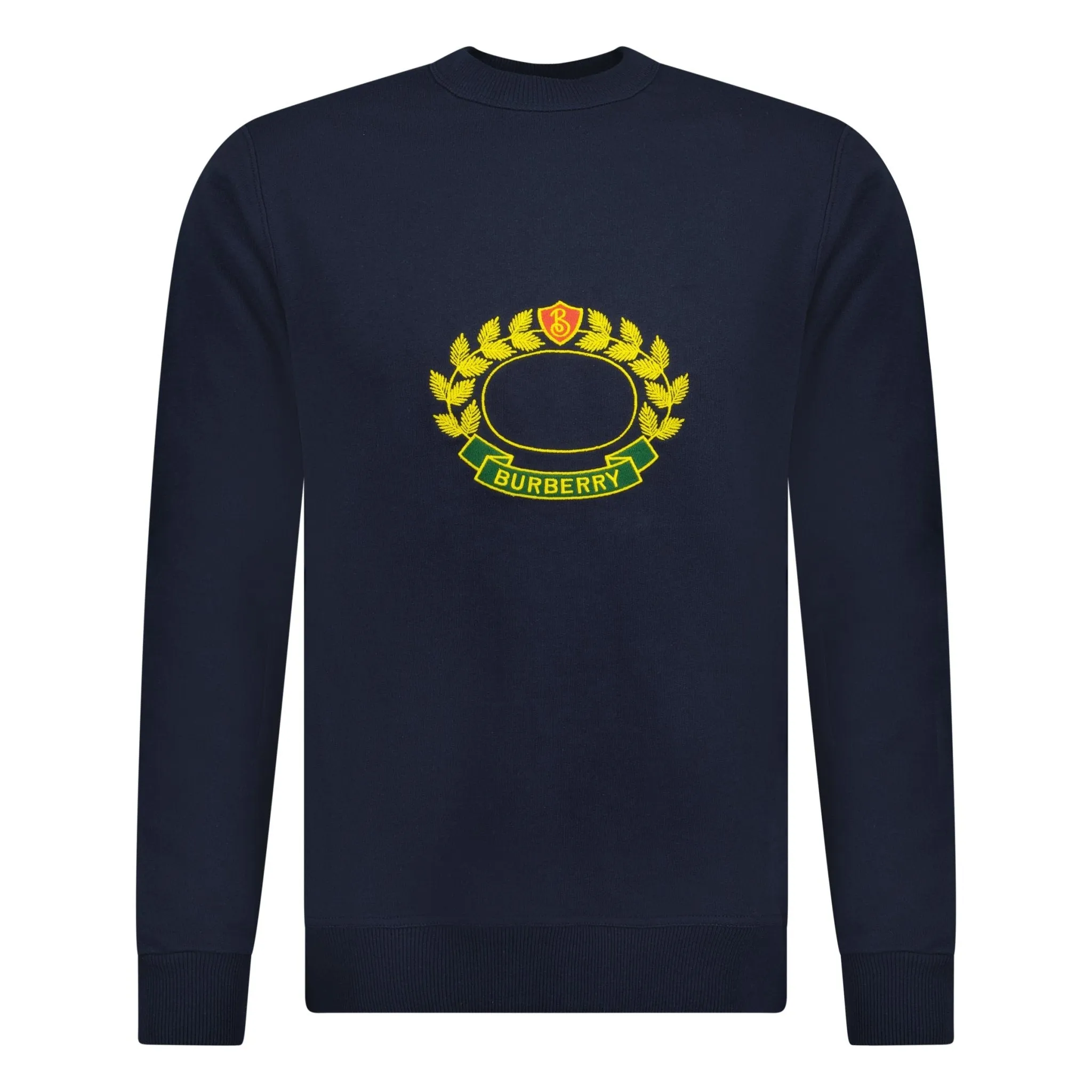 BURBERRY ADDISCOMBE CREST LOGO SWEATSHIRT NAVY