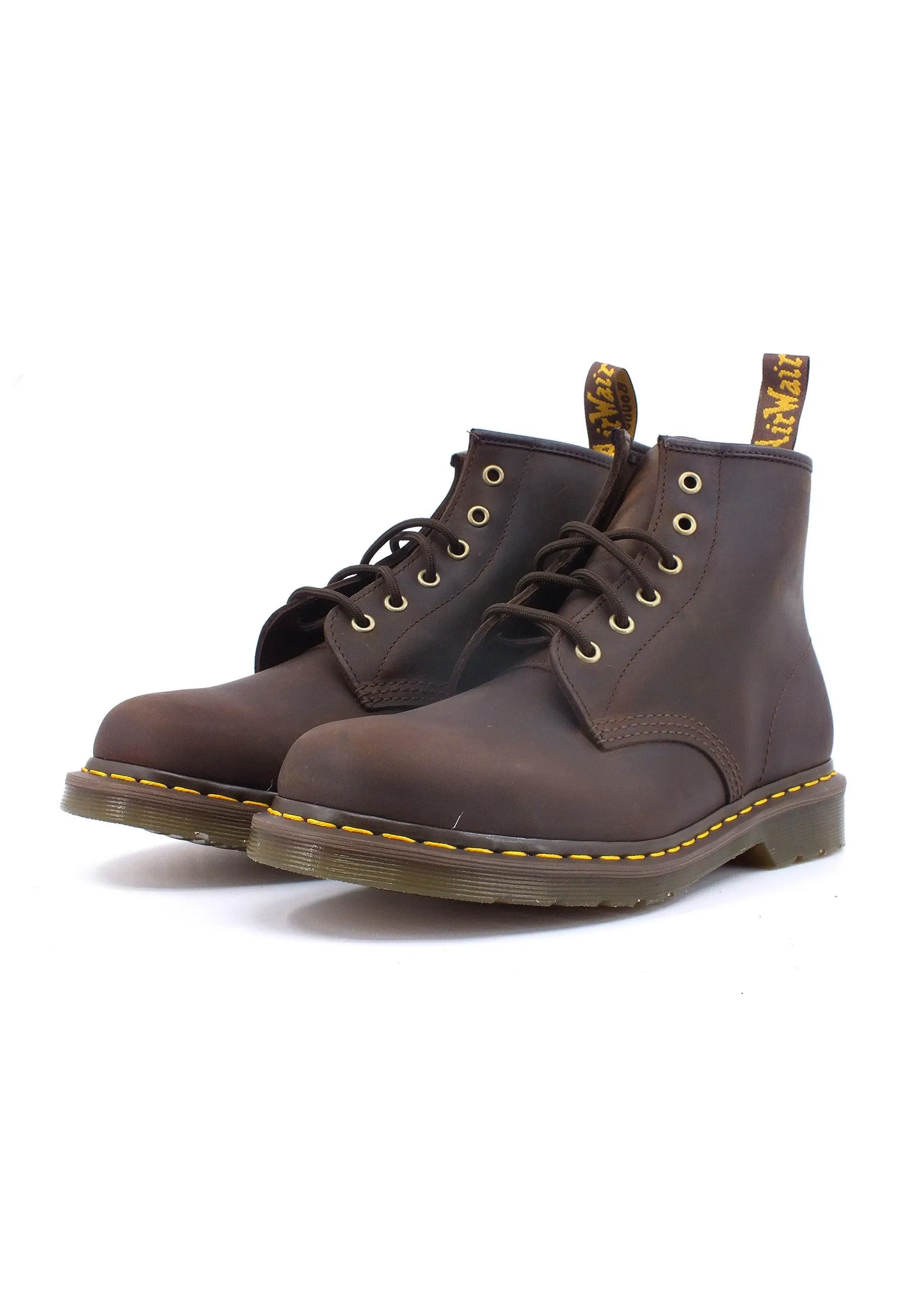 DR. MARTENS Crazy Horse Stivaletto Anfibio Uomo Dark Brown 101-27761201