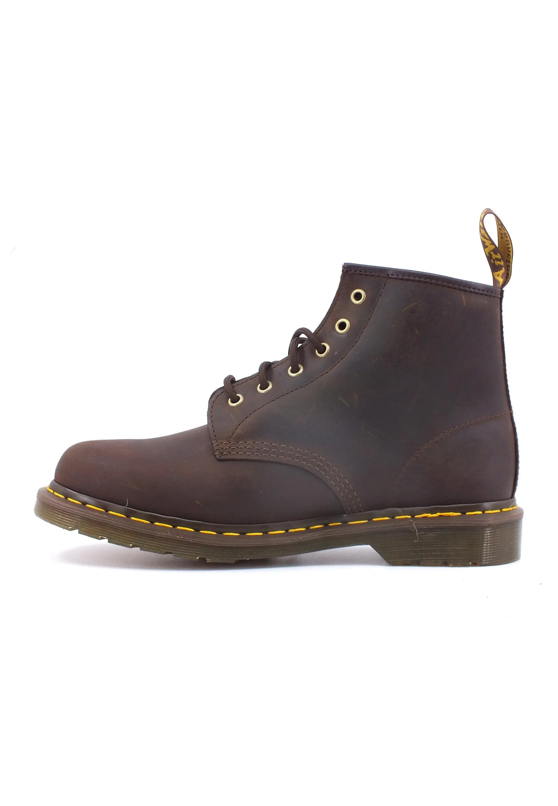 DR. MARTENS Crazy Horse Stivaletto Anfibio Uomo Dark Brown 101-27761201