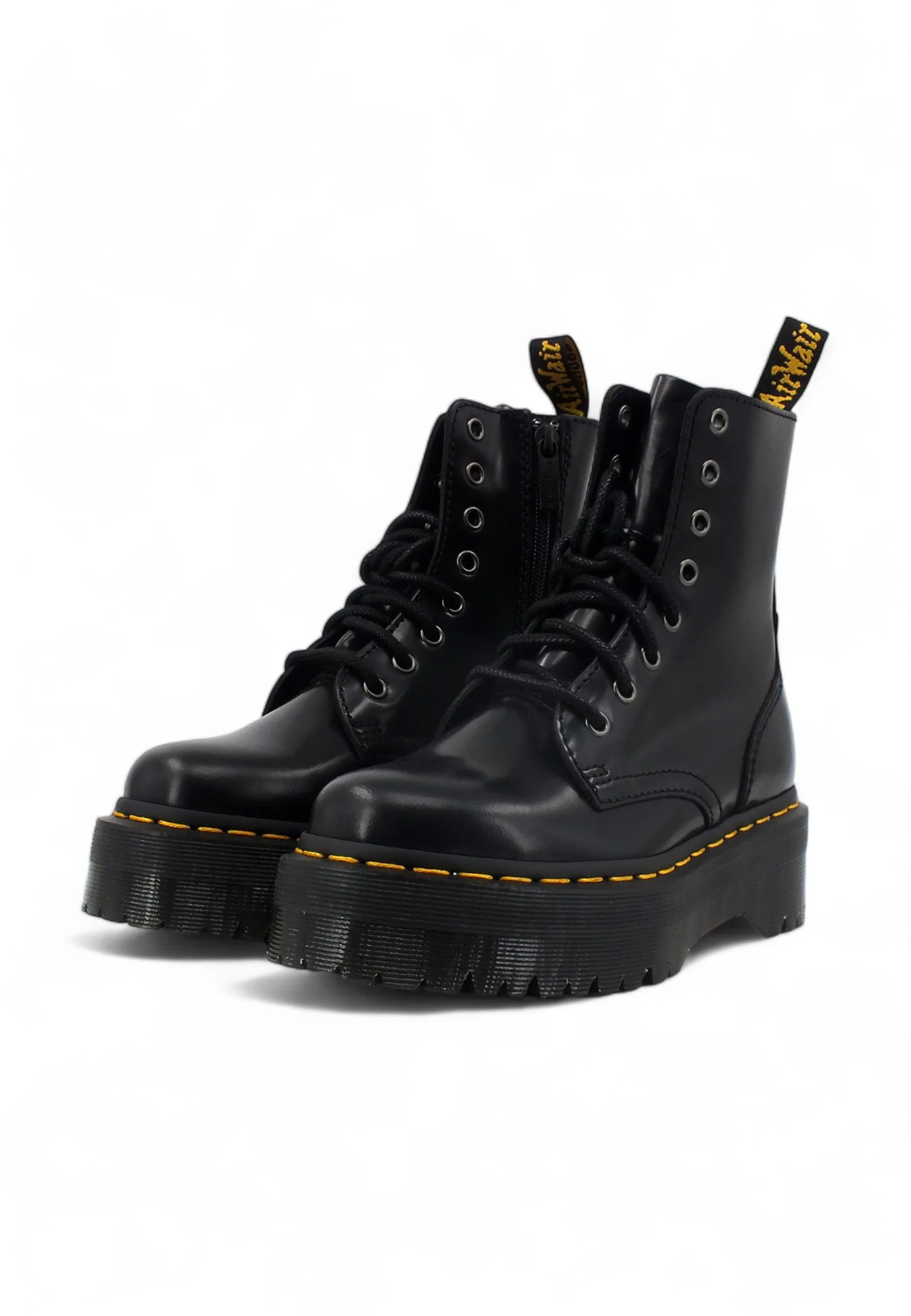 DR. MARTENS Jadon Smooth Polished Stivaletto Donna Black JADON-15265001