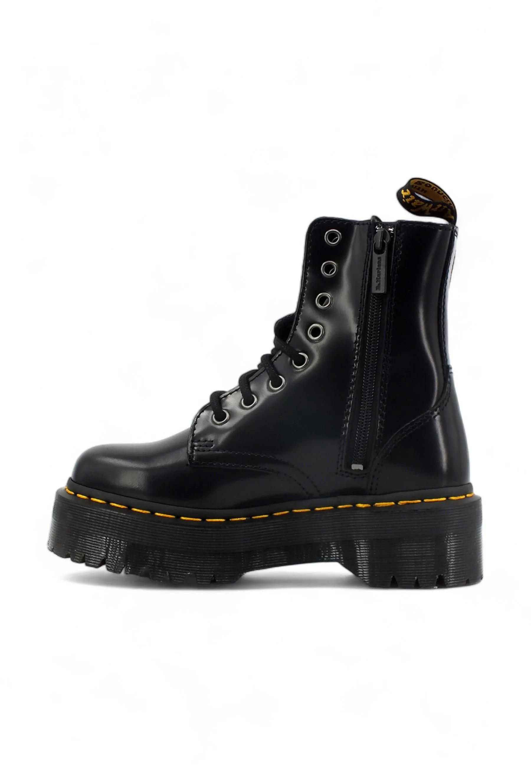 DR. MARTENS Jadon Smooth Polished Stivaletto Donna Black JADON-15265001