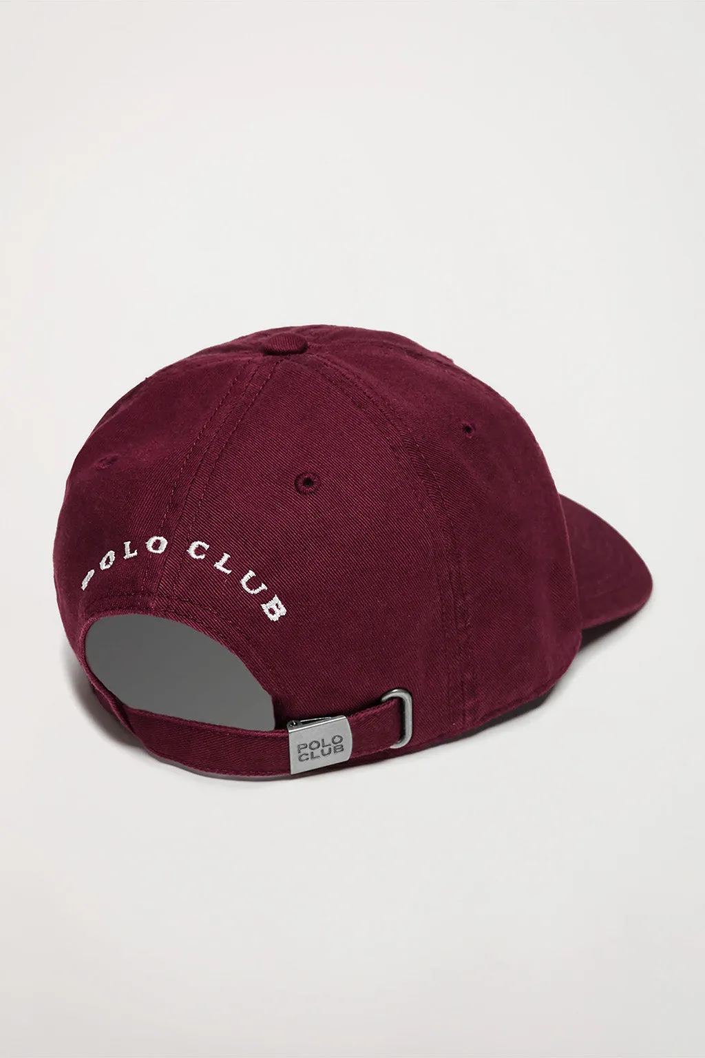 Gorra burdeos con logo bordado Rigby Go