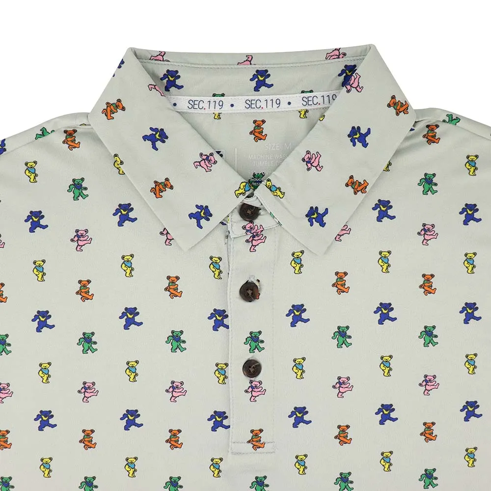 Grateful Dead | Performance Polo | Grey Dancing Bears