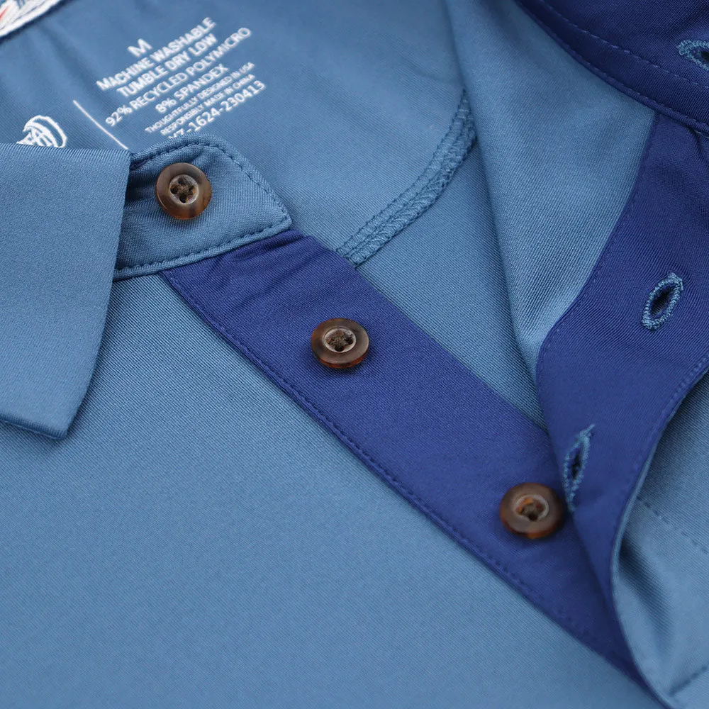 Grateful Dead | Performance Polo | Light Blue with Blue Bear