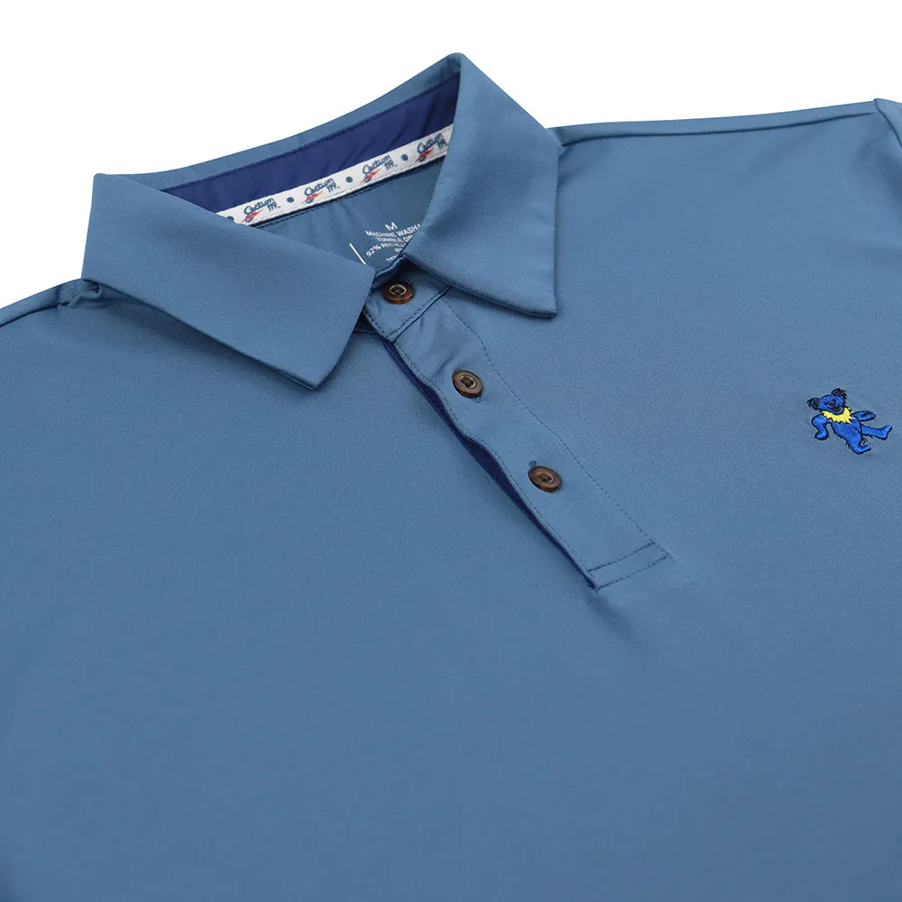 Grateful Dead | Performance Polo | Light Blue with Blue Bear