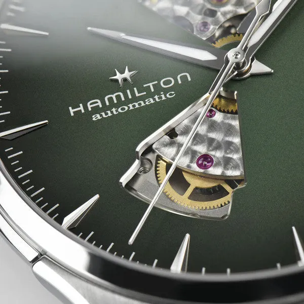 Hamilton H32675560 Jazzmaster Open Heart Auto Smoked Green