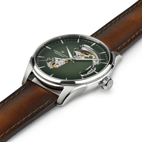 Hamilton H32675560 Jazzmaster Open Heart Auto Smoked Green