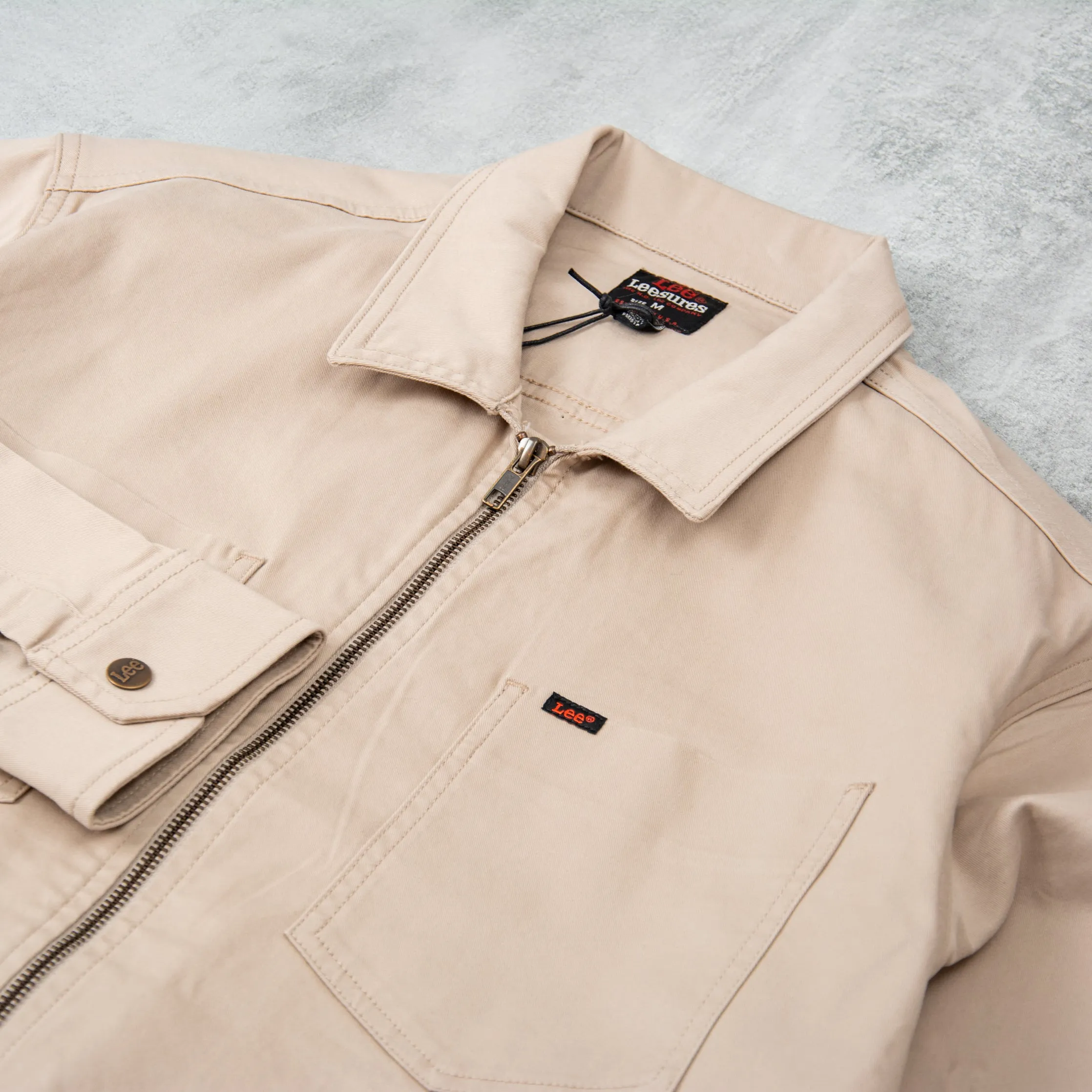 Lee Chetopa Zip Overshirt - Stone