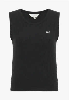 Lee Women's Cropped Crew Tank LQ24WK01 black