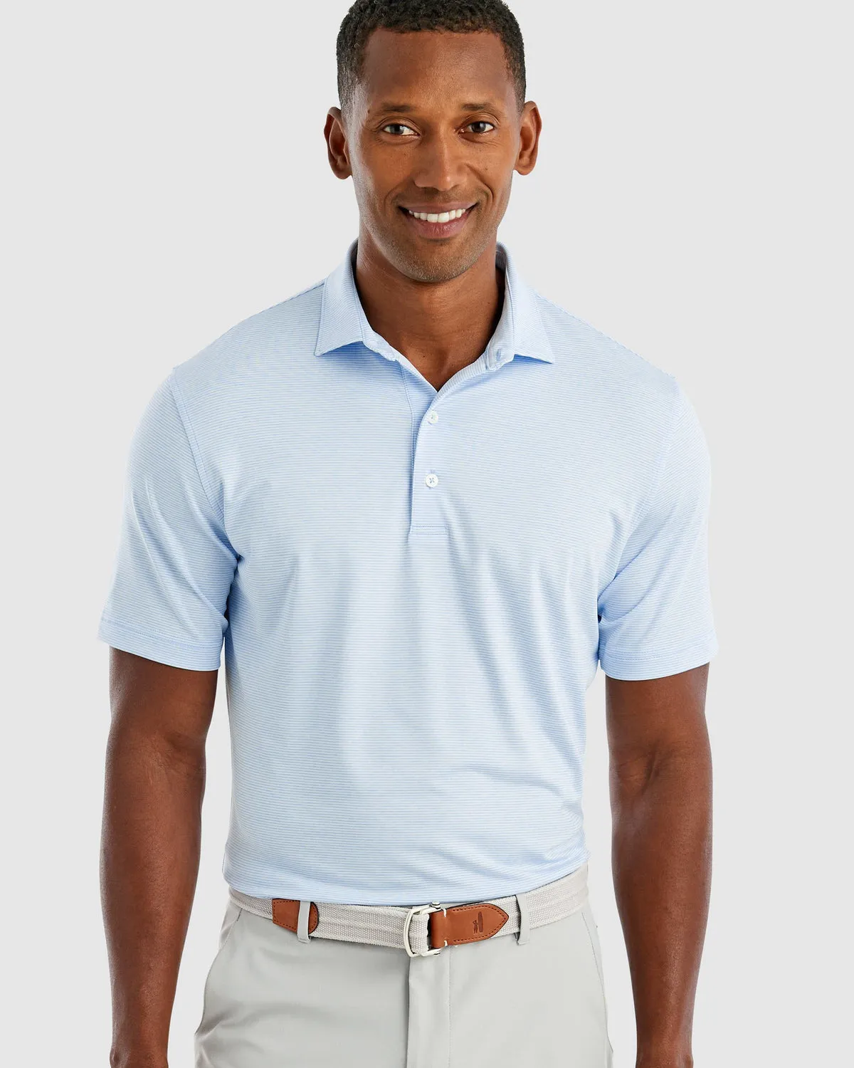 Lyndon Striped Jersey Performance Polo | 4 Colors