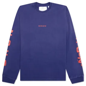 Origins Bleached L/S Tee - Bleached Blue