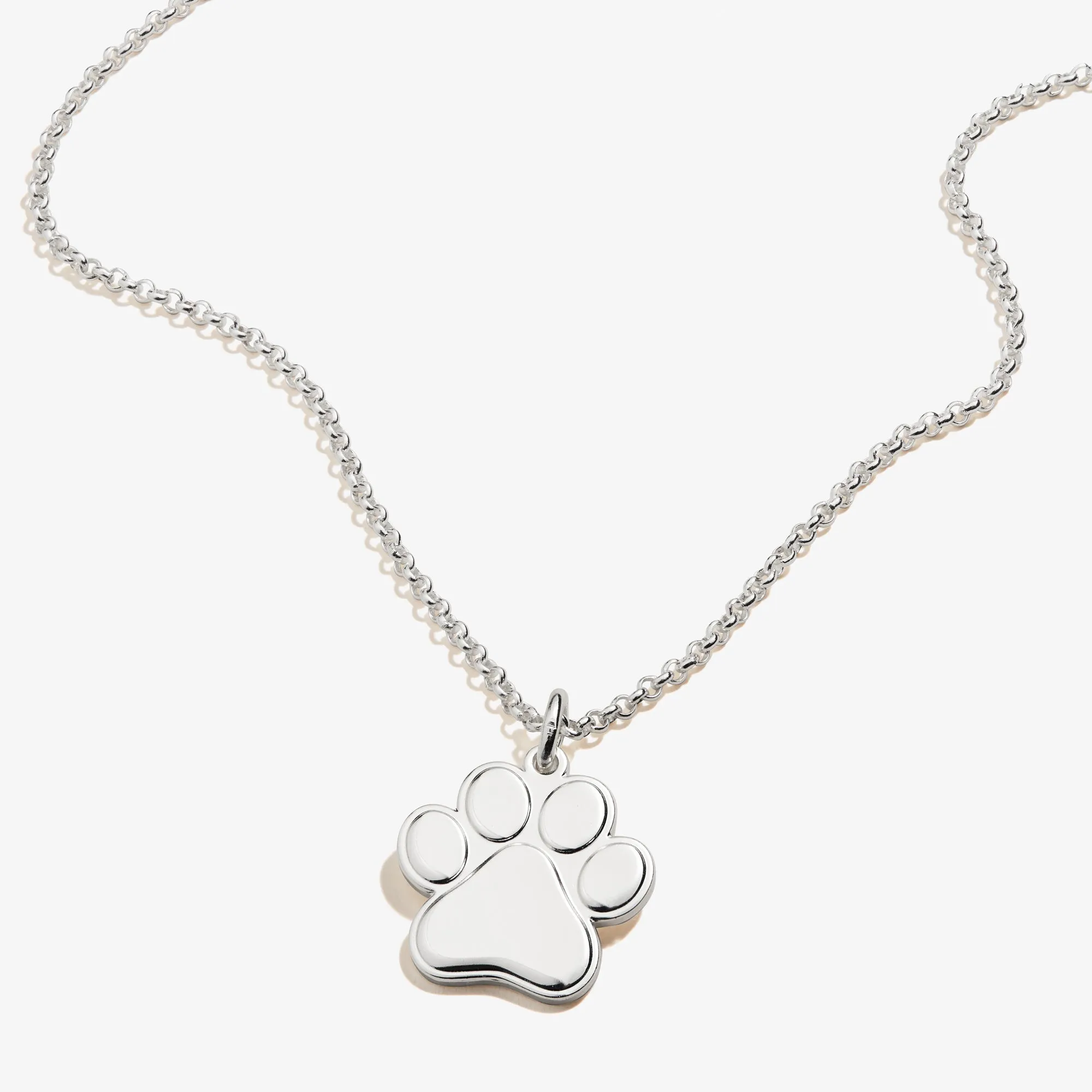 Paw Print Charm Necklace, 21''