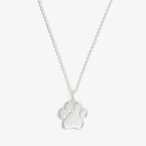 Paw Print Charm Necklace, 21''