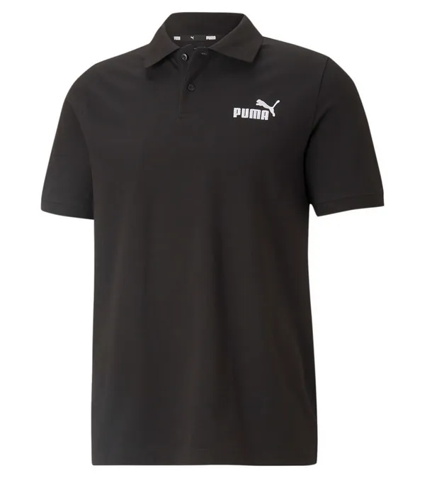 Puma Men's short sleeve polo shirt in cotton pique 586674-01 black