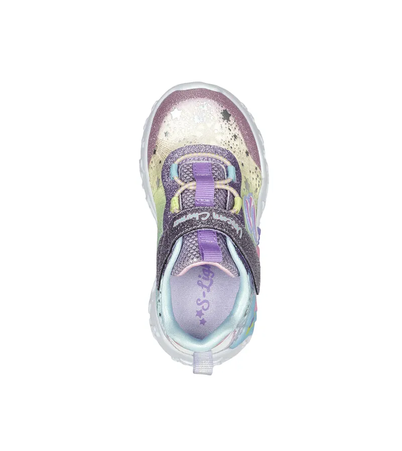 Skechers girls' sneakers with lights Unicorn Charmer Twilight Dream 302681N/PRMT purple-multi