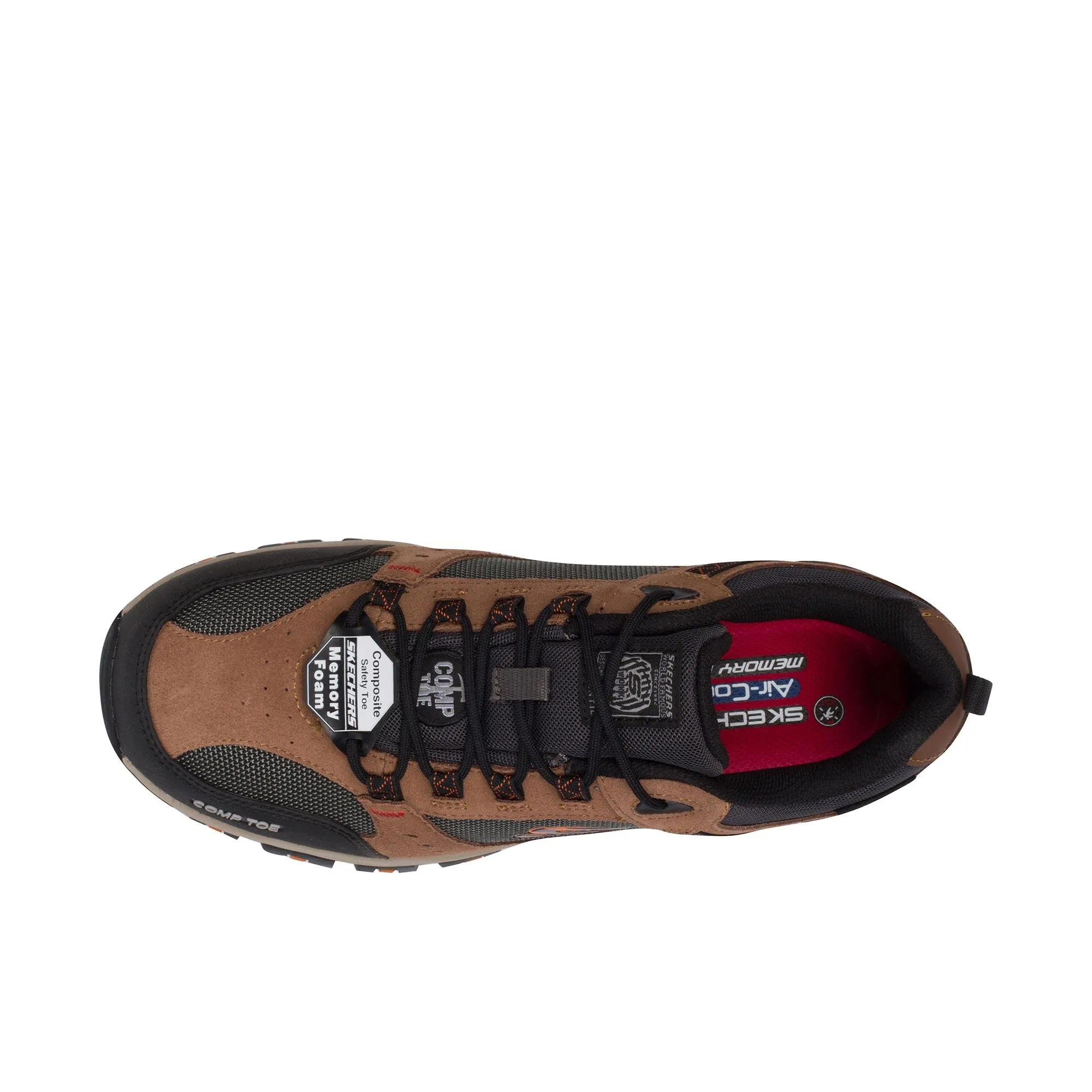 Skechers Greetah Composite Toe Brown Black