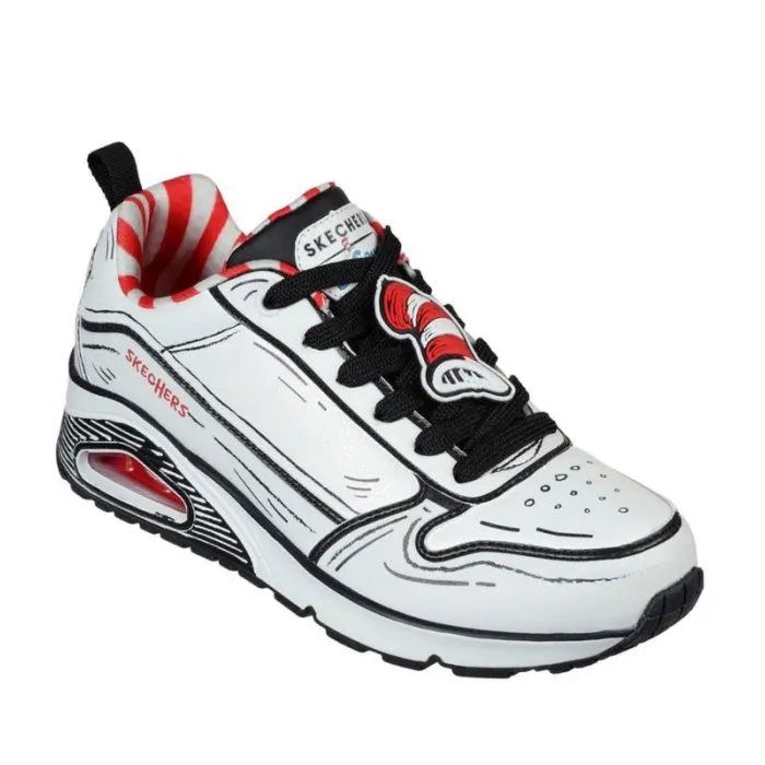 Skechers Uno Tip Of His Hat Dr Seuss - White