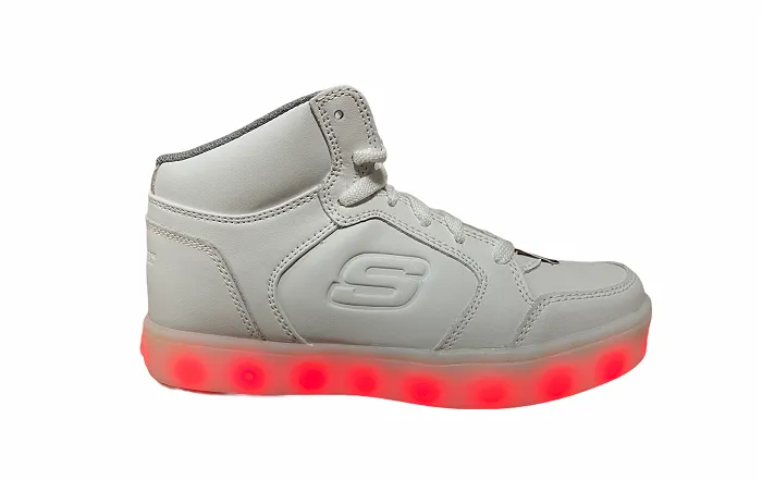 Skechers Youth shoe with Energy Lights 90600L BLK white