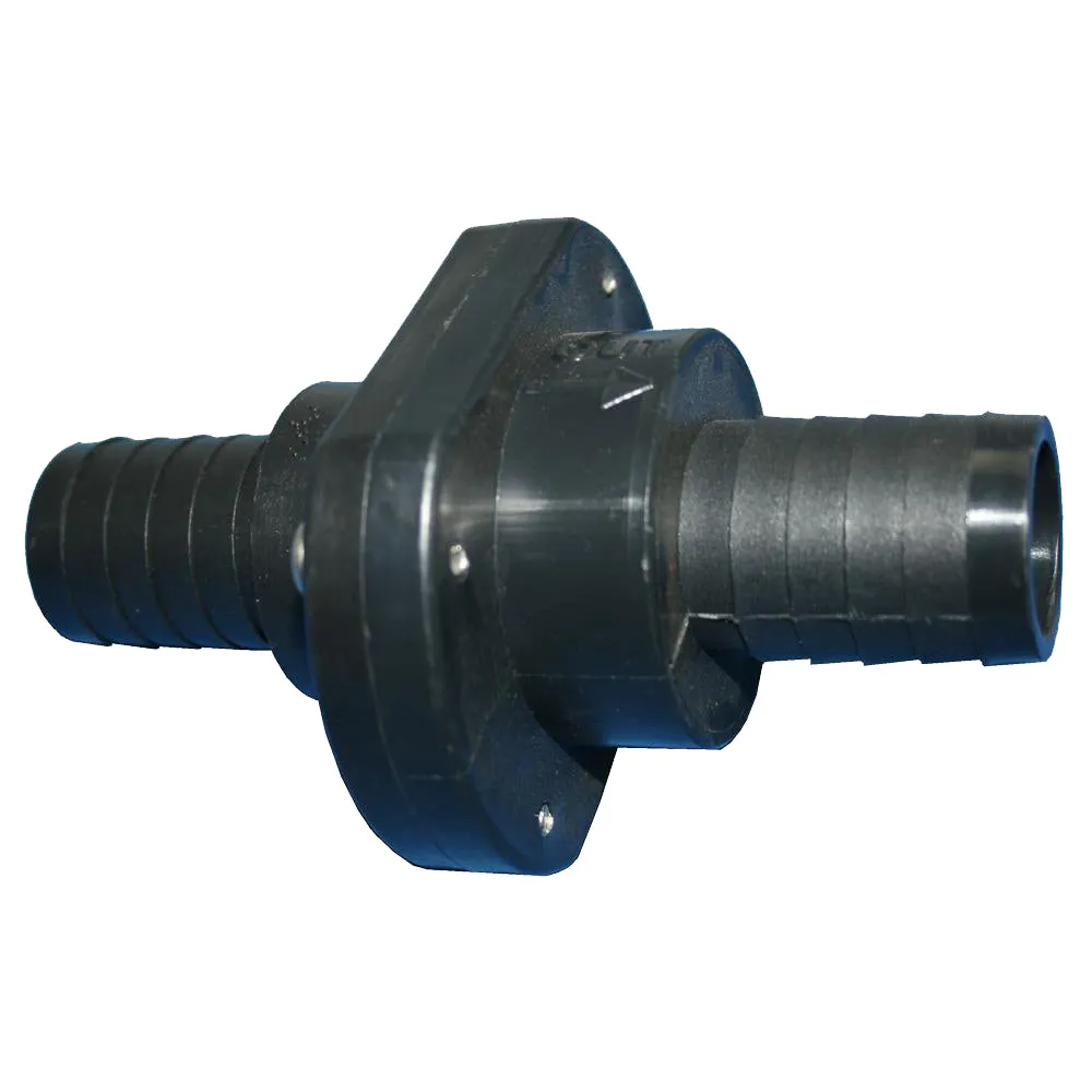 T-H Marine Double Barb Inline Scupper Check Valve - 1-1/8 - Black [ILS-1200-DP]