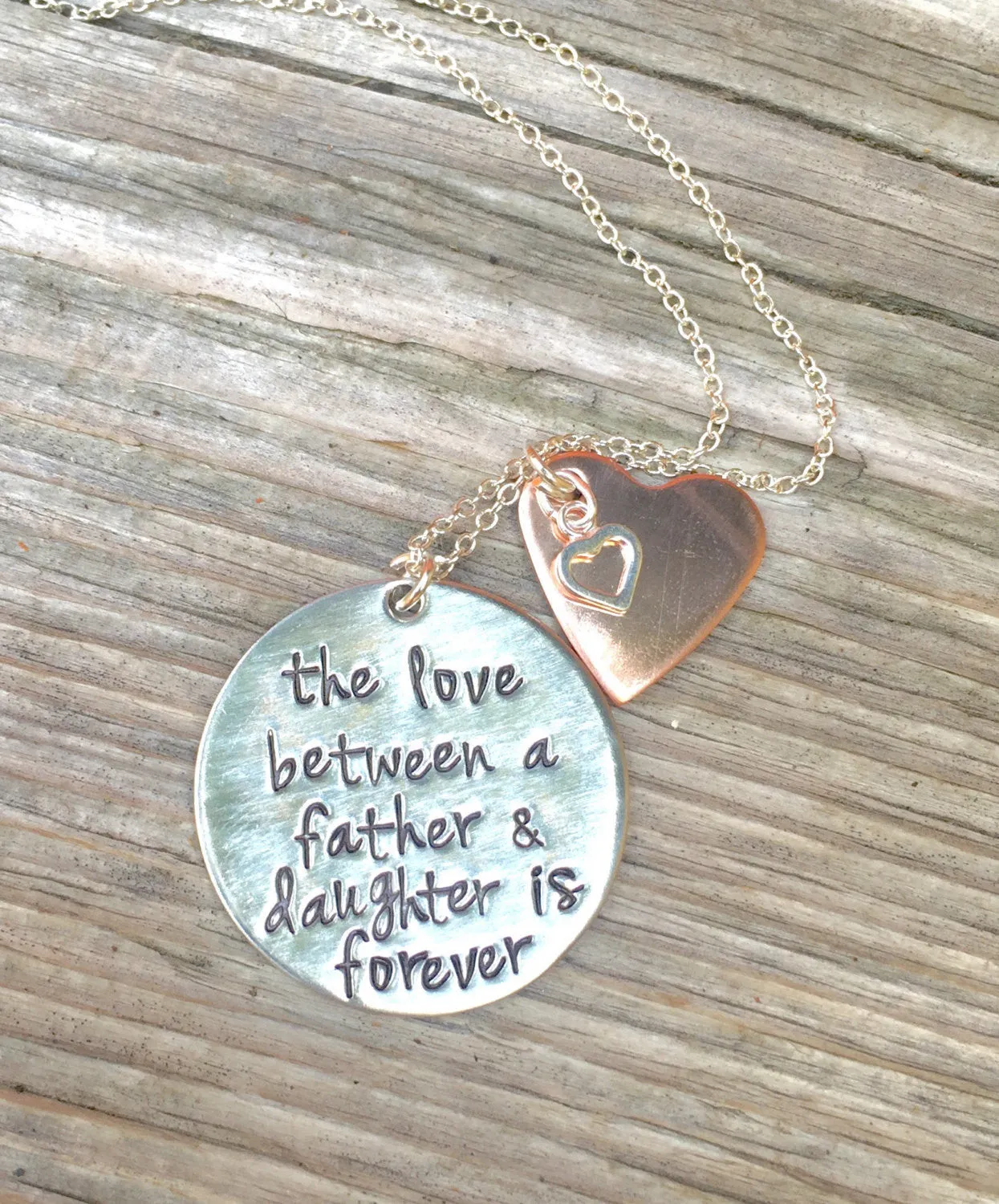 The Love Between A Father and Daughter is Forever Necklace