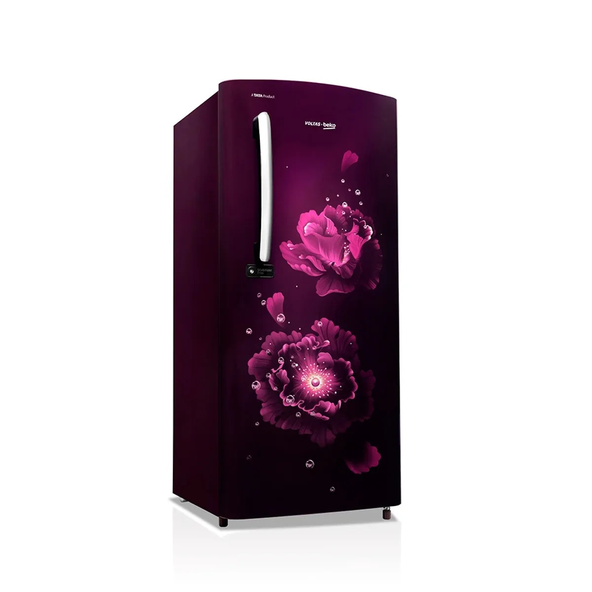 Voltas Beko 185 L, 3 Star, Single Door DC Refrigerator (Fairy Flower Purple)