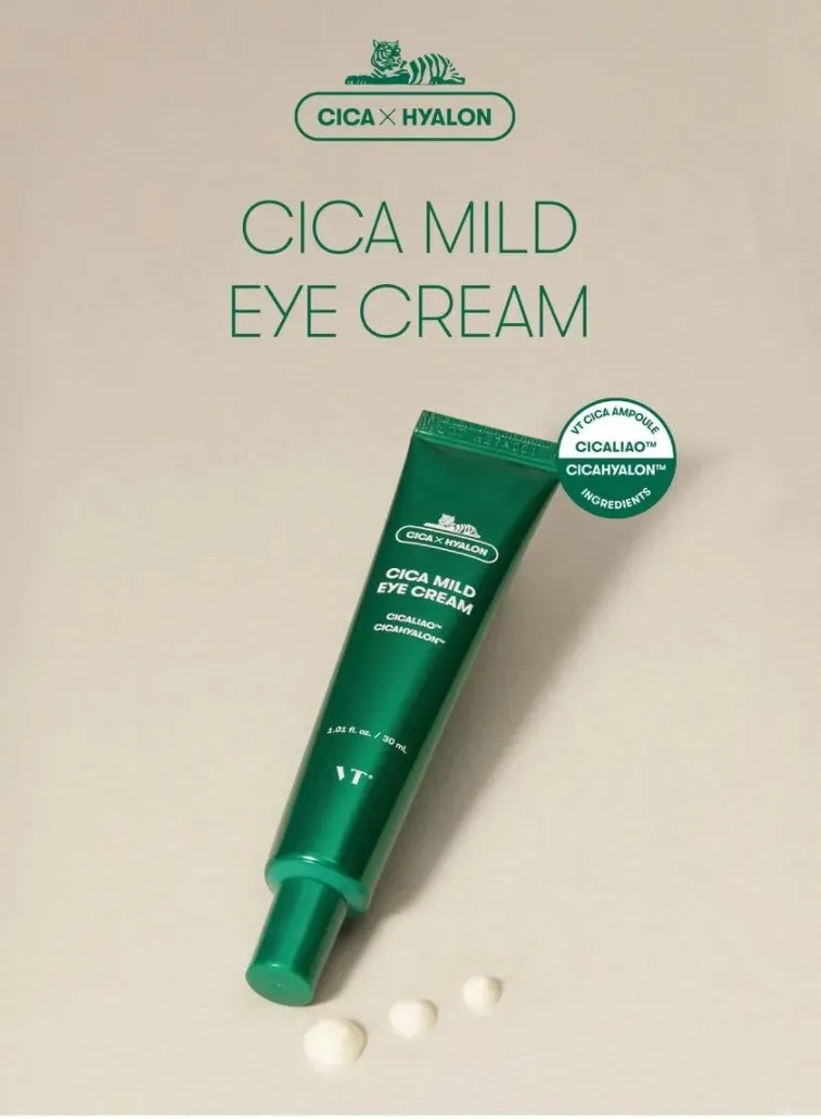 VT Cica Mild Eye Cream 30ml Skincare Moisture Facial Eye Neck Wrinkle Care